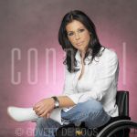 08-02-2005 Annemarie Postma at studio in Amsterdam.

[keywords]Posed, Half Length, Eyecontact, Writer, Wheel Chair[/keywords]